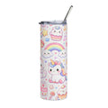 Kawaii Pastel Unicorn and Cute Animals Stainless Steel Tumbler | 20oz