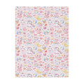 Cute Kawaii Pastel Minky Blanket | Cute Animal Pattern, Rainbows
