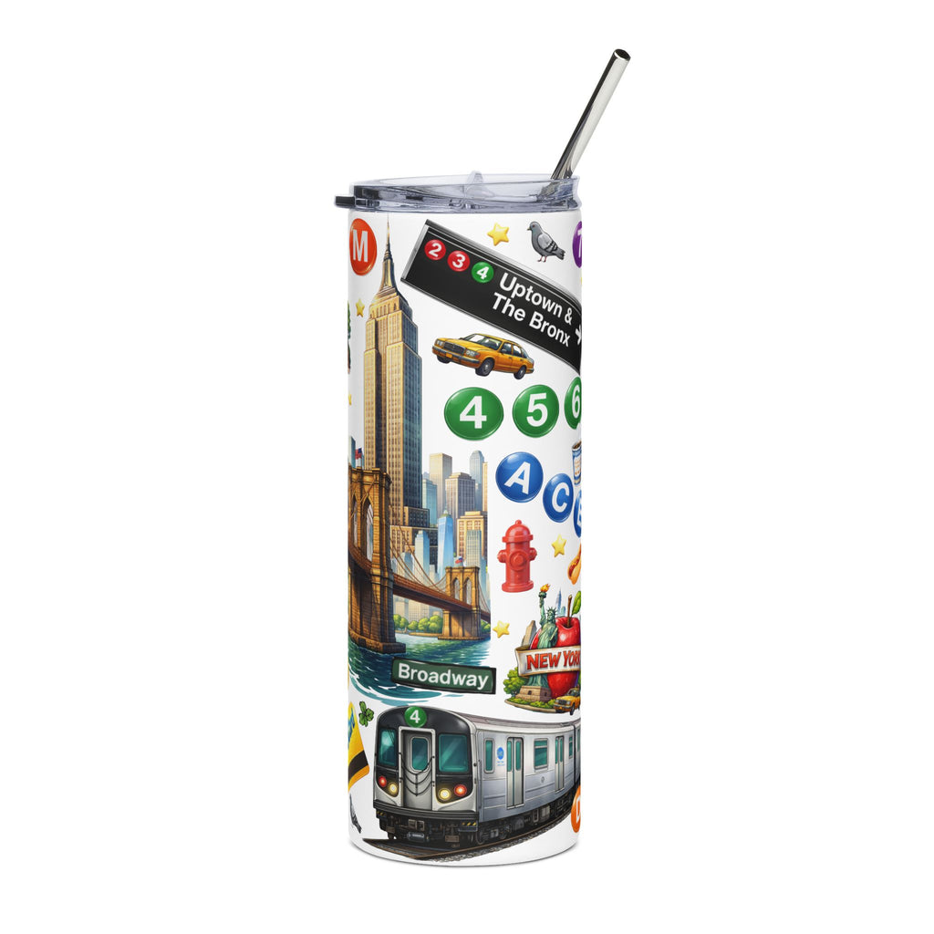New York City Subway Icons Tumbler | 20oz Stainless Steel Travel Cup