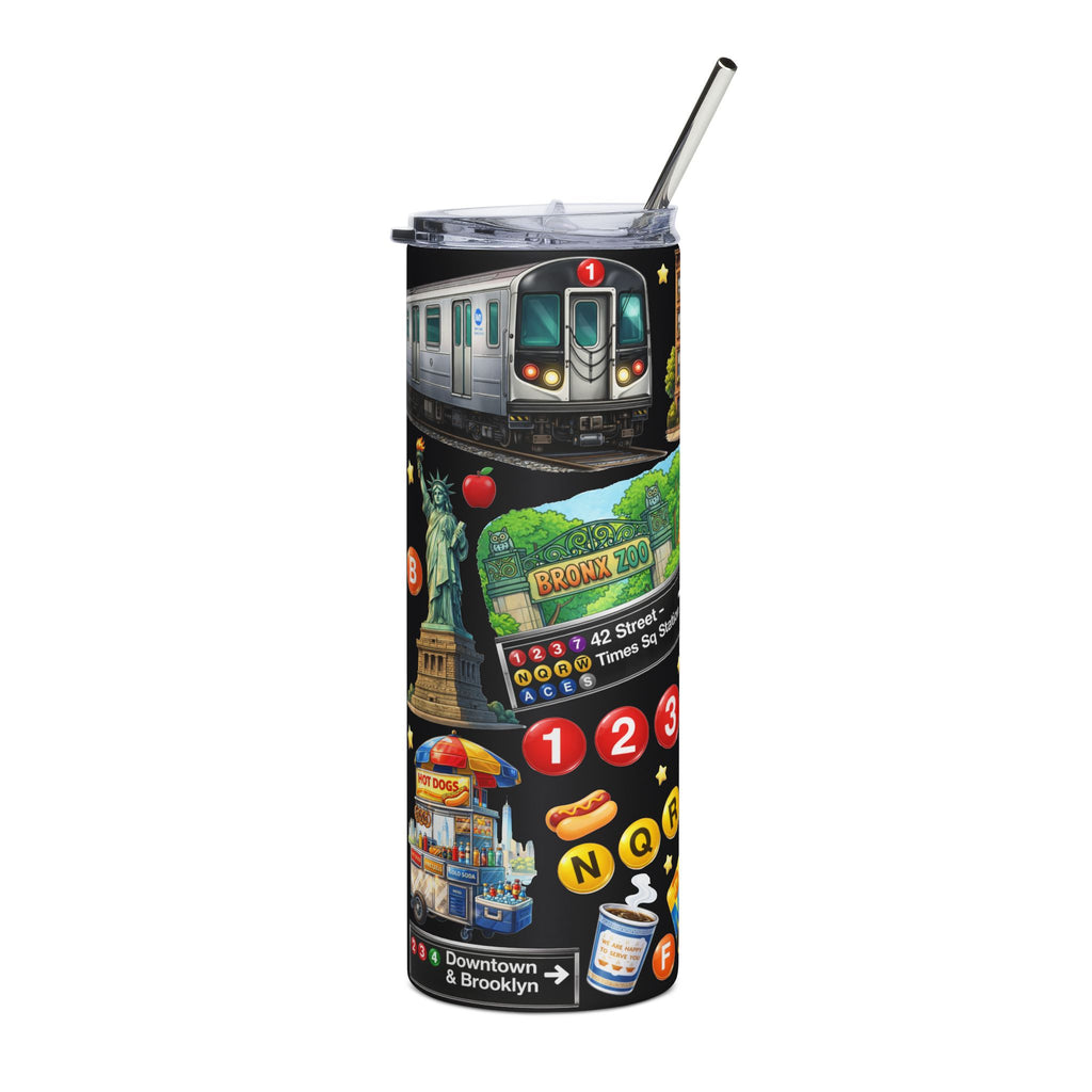 New York City Subway Icons Tumbler | 20oz Stainless Steel Travel Cup